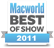boom won the macworld best of show award