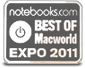 boom won notebook's.com's best new mac app award