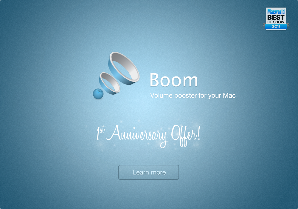 Boom turns one