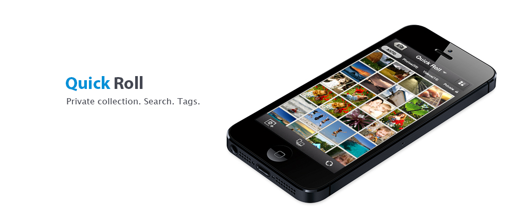 Make a private collection, add tags and search for photos and videos in Quick Roll