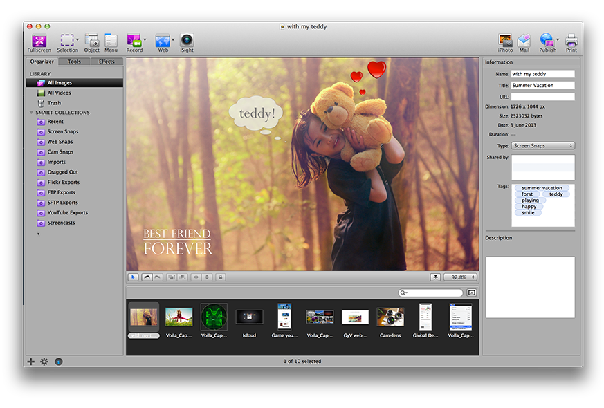 Voila Screen Capture tool for Mac