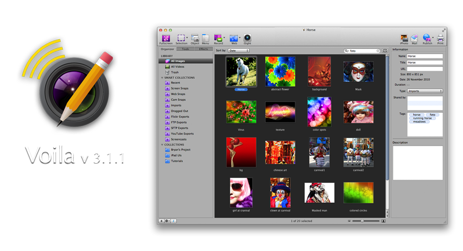 Voila screen capture for Mac compatible with Mac OS Lion